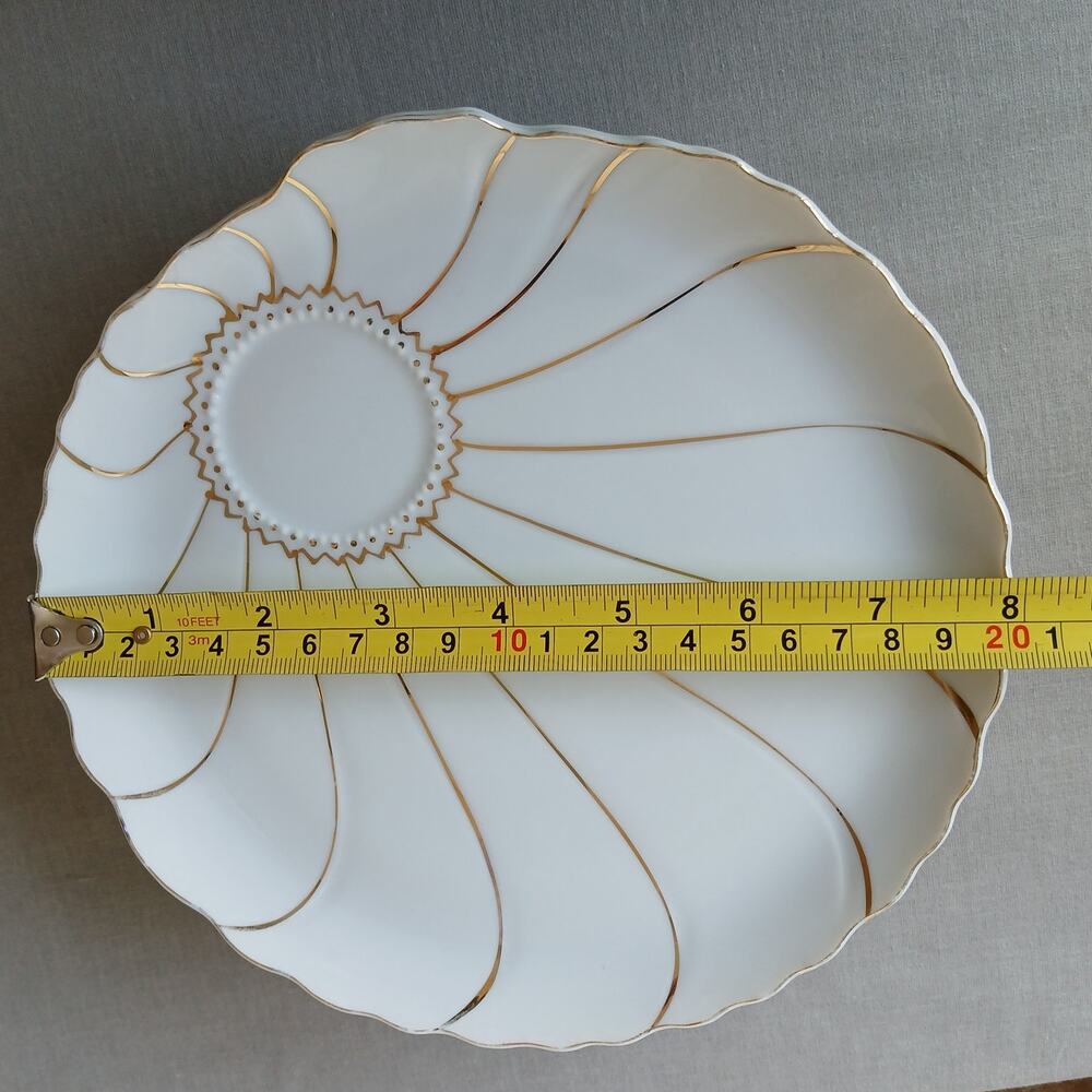 Inarco INA5 set of teacup & snack plate replacement porcelain china gold - Picture 13 of 16